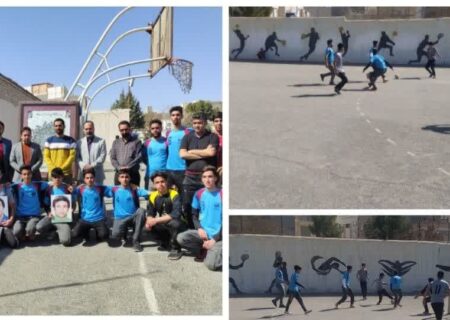 اختتامیه مسابقات فوتبال جام شهیدان اردیبهشتی دبیرستان شهید مطهری